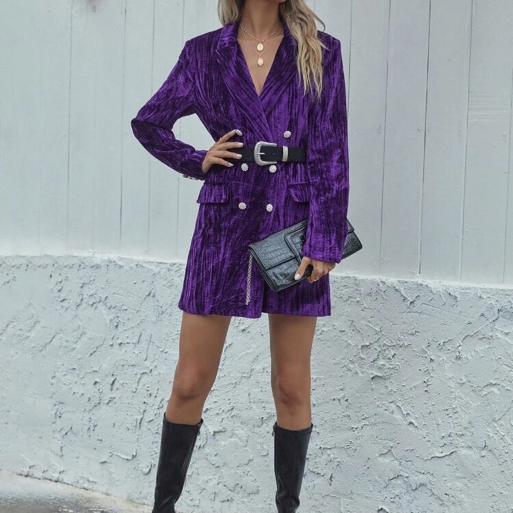 Zara Velvet blazer dress - Picture 2 of 11
